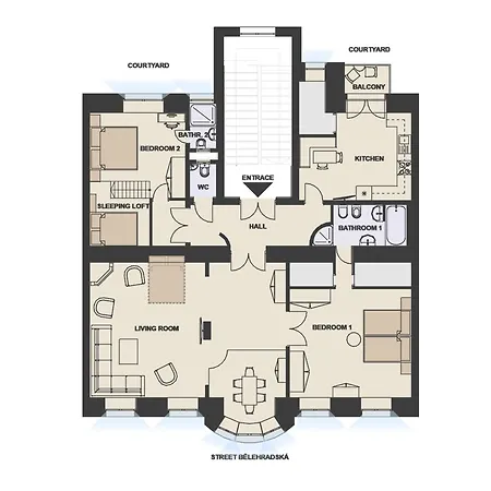 Baroque Grand Xxl - Center - 160 M2 * 布拉格